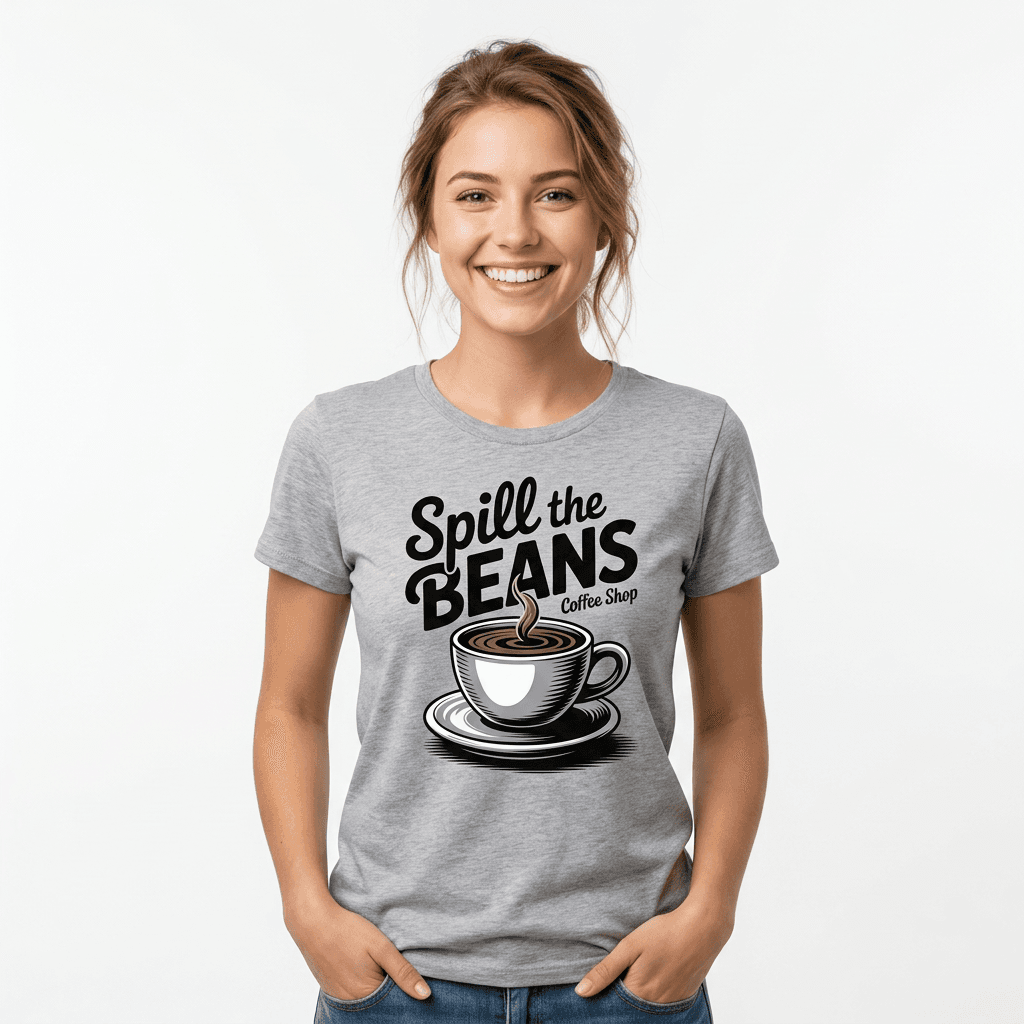 Spill the Beans Coffee Shop tee